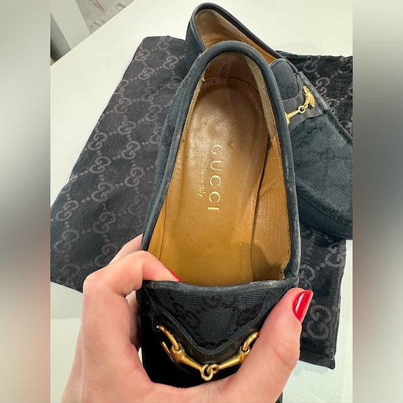 Women’s Vintage Gucci Loafers w/ Dust Bag, Size EU 8 / US 7.5 - Picture 5 of 9